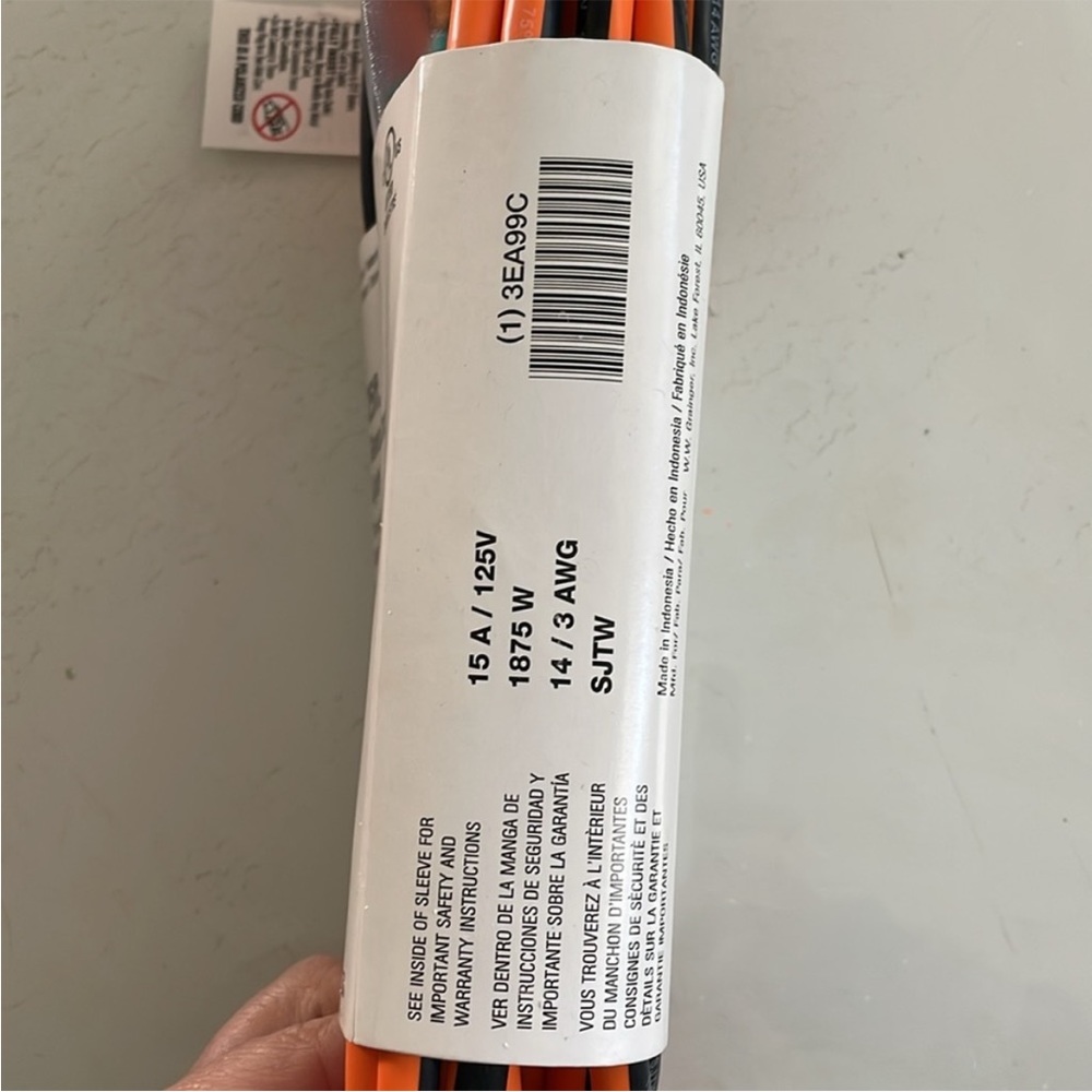 25ft General Purpose Lighted Extension Cord